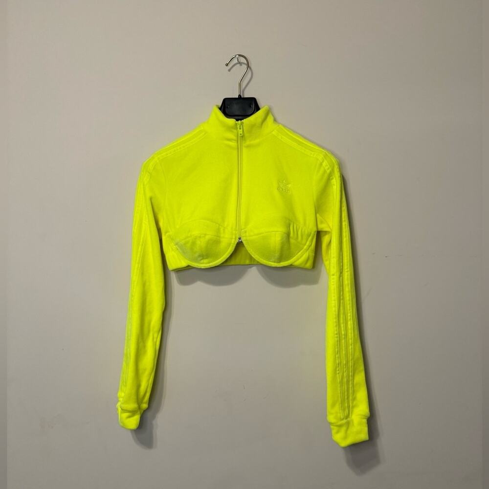 adidas x Jeremy Scott Velour Crop Track Top - Size S - Picture 3 of 8
